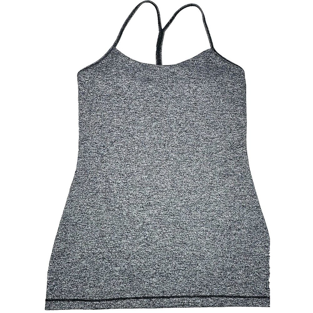 LULULEMON Power & Tank Top Black Size 6 Racerback compression Woman's